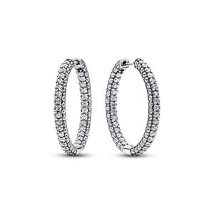 Pendientes de aro Fila en Pavé - 293016C01