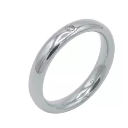 Alianza oro blanco y diamante - 26146/25/OB/B
