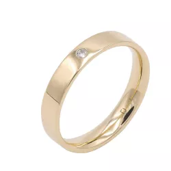 Alianza oro amarillo y diamante - 70284/30/OG/B