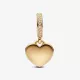 Charm Colgante oro Corazón Grabable  - 768761C01