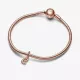 Charm Colgante oro rosa Alfabeto Letra Minúscula E - 782463C01