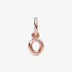 Charm Colgante oro rosa Alfabeto Letra Minúscula O - 782468C01