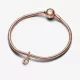Charm Colgante oro rosa Alfabeto Letra Minúscula O - 782468C01