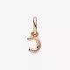 Charm Colgante oro rosa Alfabeto Letra Minúscula C - 782472C01
