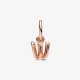 Charm Colgante oro rosa Alfabeto Letra Minúscula W - 782481C01