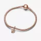 Charm Colgante oro rosa Alfabeto Letra Minúscula W - 782481C01