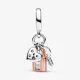 Charm Colgante Triple oro rosa Llave, Candado & Corazón en Dos Tonos - 782506C01