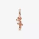 Charm Colgante oro rosa Alfabeto Letra Minúscula F - 782532C01