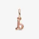 Charm Colgante oro rosa Alfabeto Letra Minúscula D - 782534C01