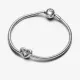 Charm plata Corazón Radiante & Gema Flotante - 792493C01