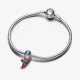 Charm en plata Capitan América  - 793129C01